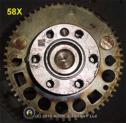 58x crankshaft ring installed