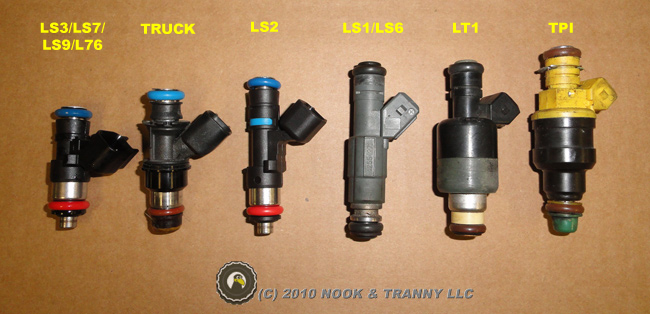 Various GM fuel injectors
