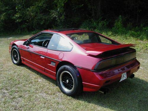 1988 Fiero GT in Medium Red Metallic Paint